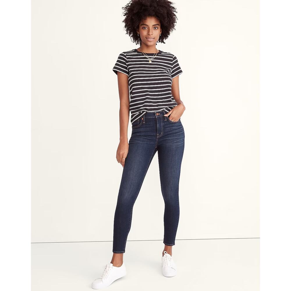 Madewell 9" Mid-Rise Skinny Jeans Blayton Wash Size 25 New